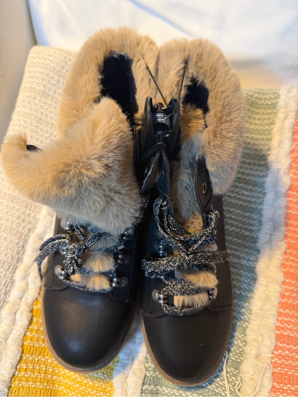 Time and Tru Women's Tall Fabric Fashion Boots - Size 11